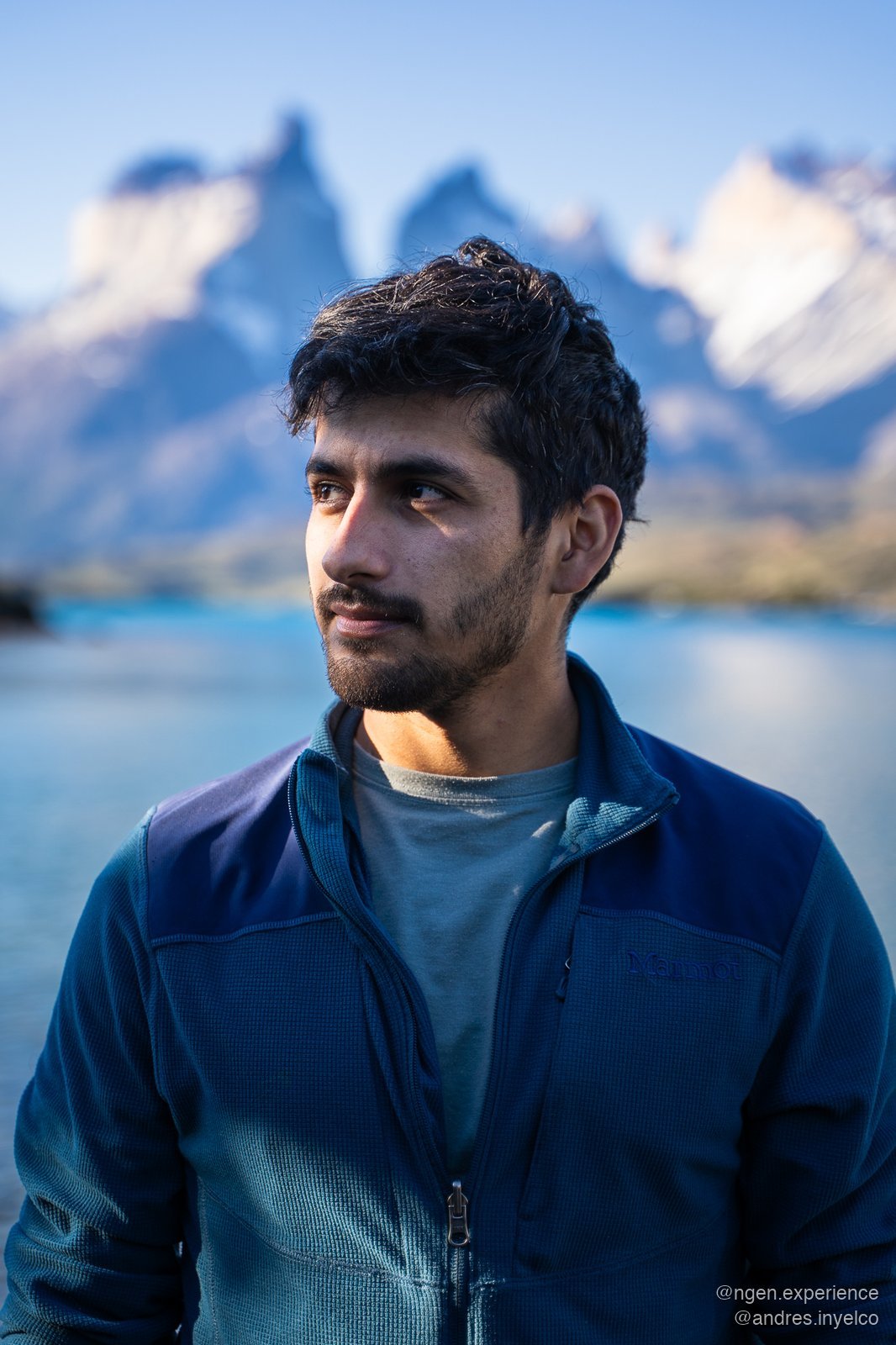 Andrés Inyelco en Torres del Paine
